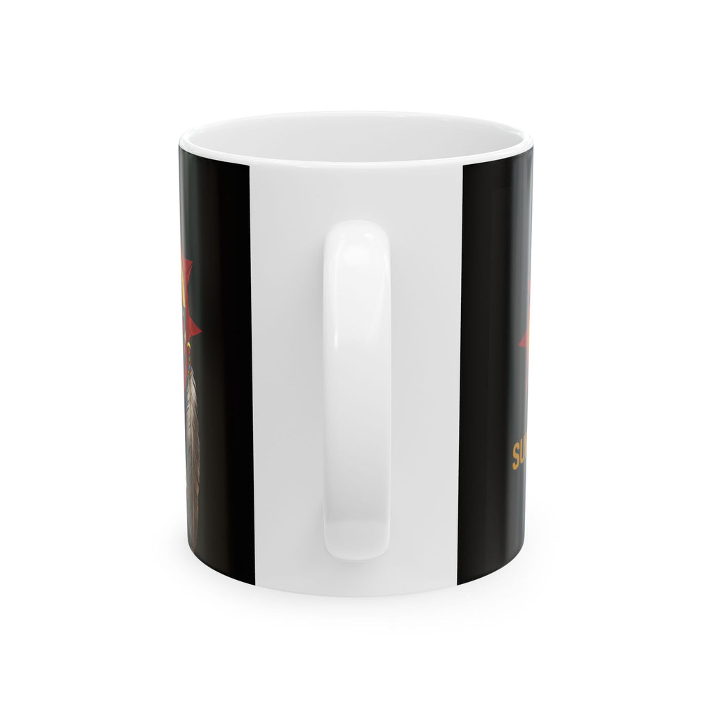 Tiwaya Logo Ceramic Mug — 'TIWAYA authentic Native American design 11th oz/15oz Coffee Cup