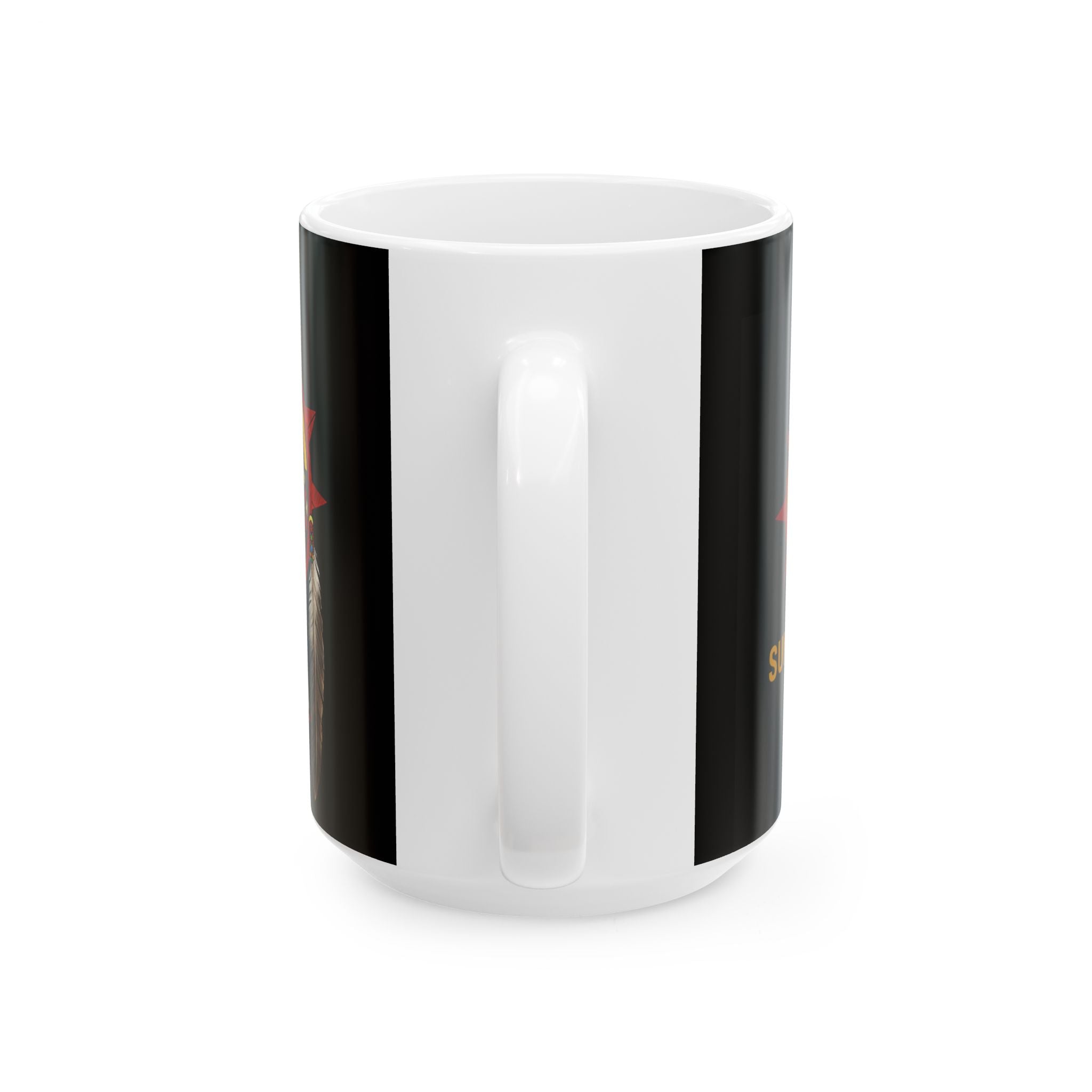 Tiwaya Logo Ceramic Mug — 'TIWAYA authentic Native American design 11th oz/15oz Coffee Cup